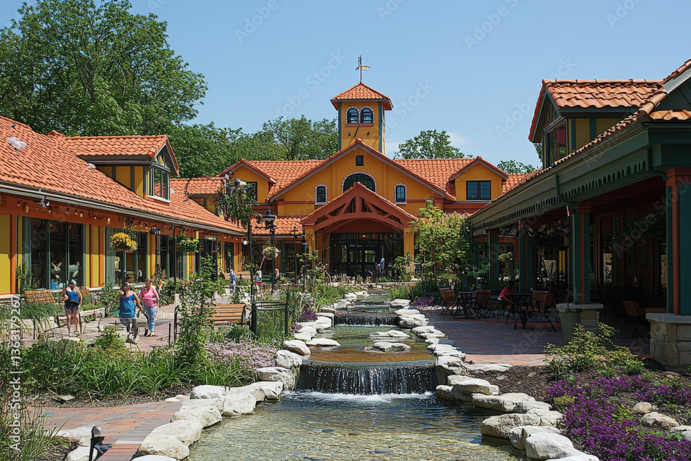 A vibrant scene from Brookfield Zoo, showcasing diverse animals and family-friendly activities