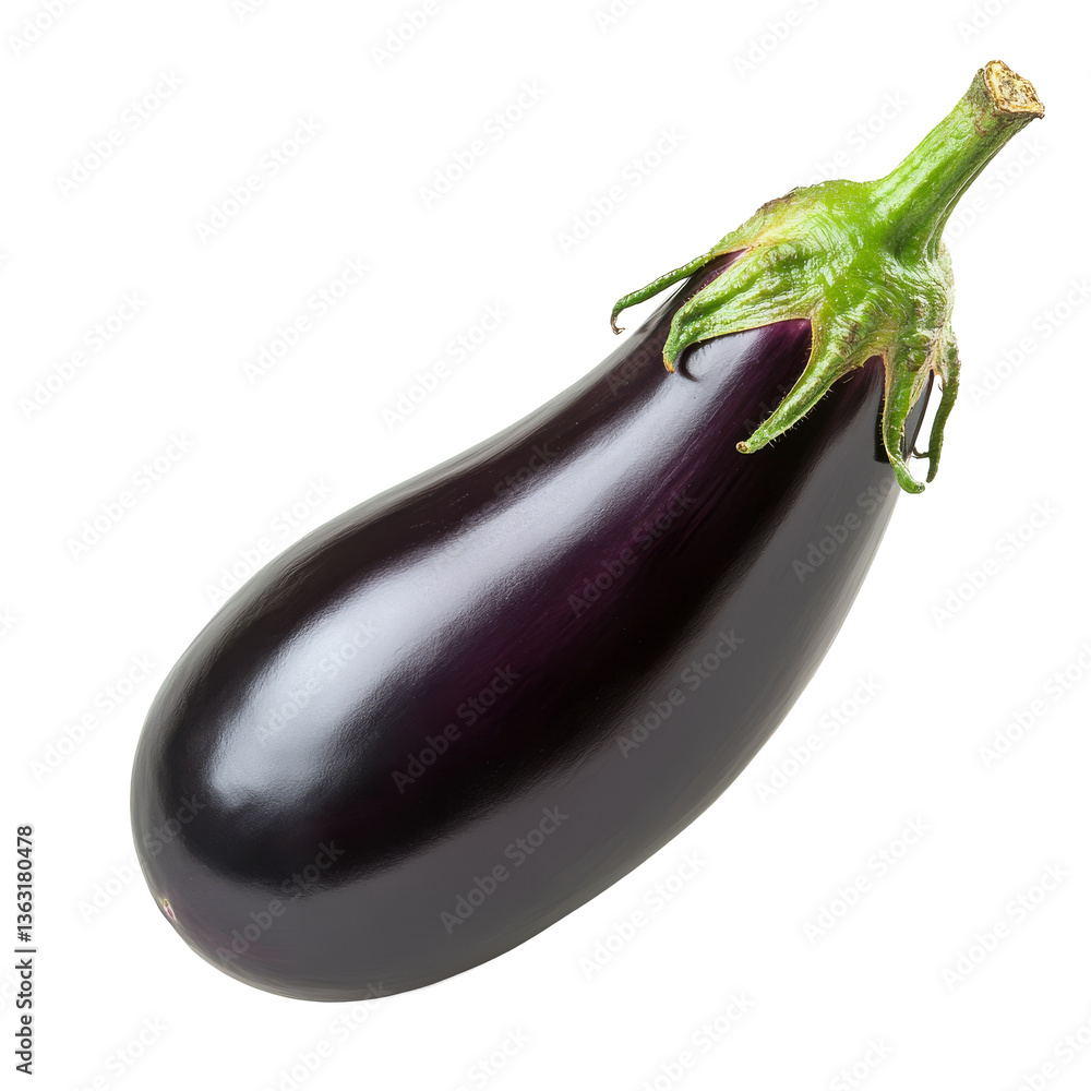 Fresh eggplant ready for cooking in a culinary setting