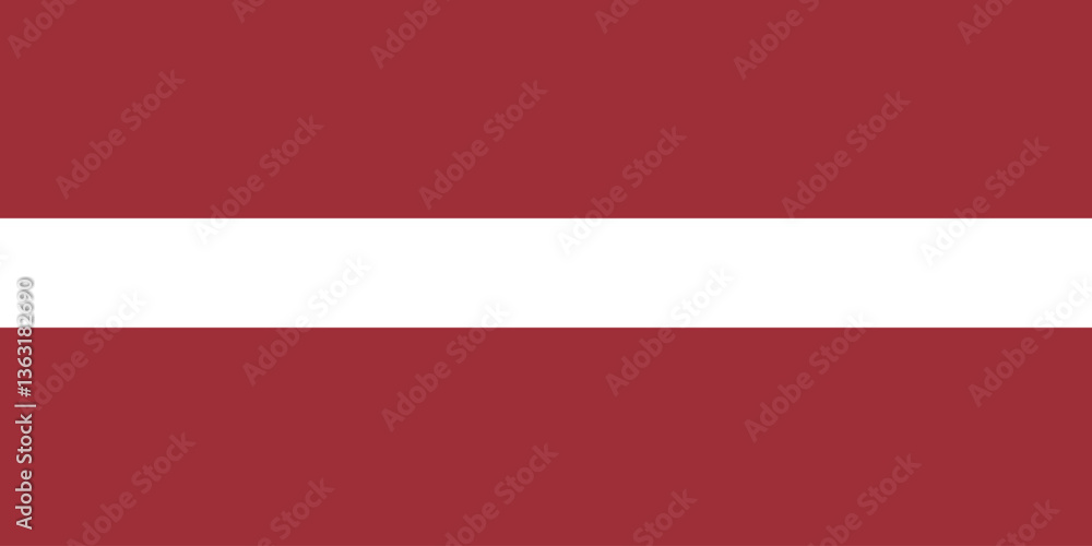 Obraz premium Latvia Flag Vector Clipart Illustration, High-Quality Design for National Symbols, European Heritage, and Graphic Use