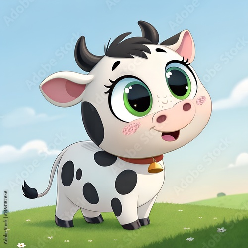 funny cow cartoon
