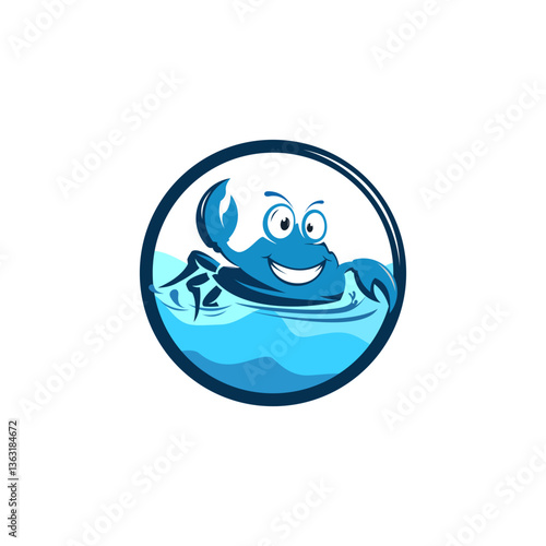 cute crab vector illustration