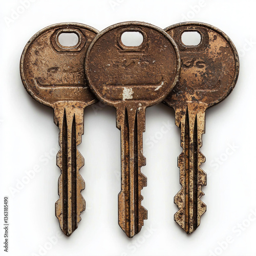 house keys isolated