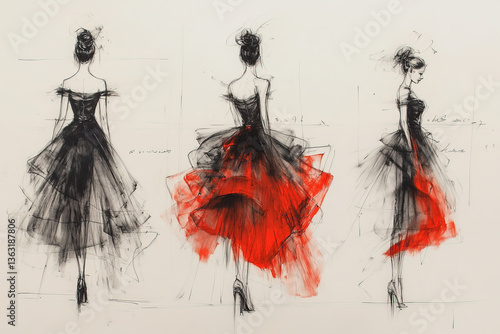 prom dress sketch