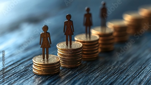 Gender Pay Gap:  A visual representation of the disparity in earnings between men and women.