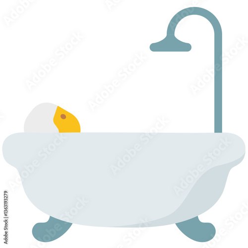 Person Taking Bath
