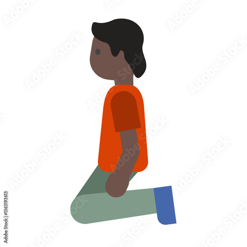 Person Kneeling
