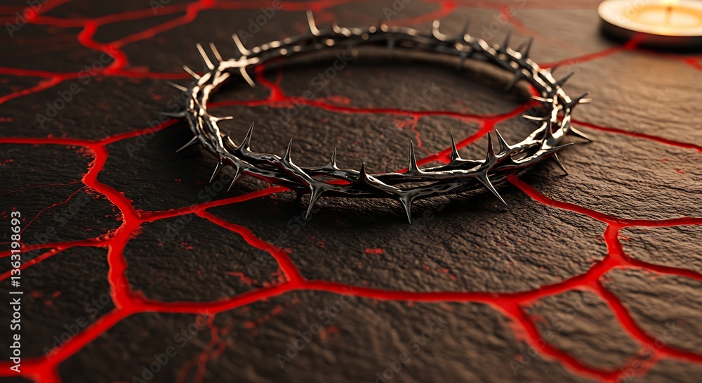 Ancient Suffering, Eternal Redemption A textured design symbolizing Christ's enduring sacrifice, perfect for prayer journals or church media Ancient Suffering, Eternal Redemption A textured design symbolizing Christ's enduring sacrifice, perfect for prayer journals or church media
