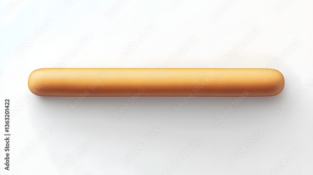 Golden, Crispy Breadstick on a Light Background Elevating Culinary Simplicity Golden, Crispy Breadstick on a Light Background Elevating Culinary Simplicity