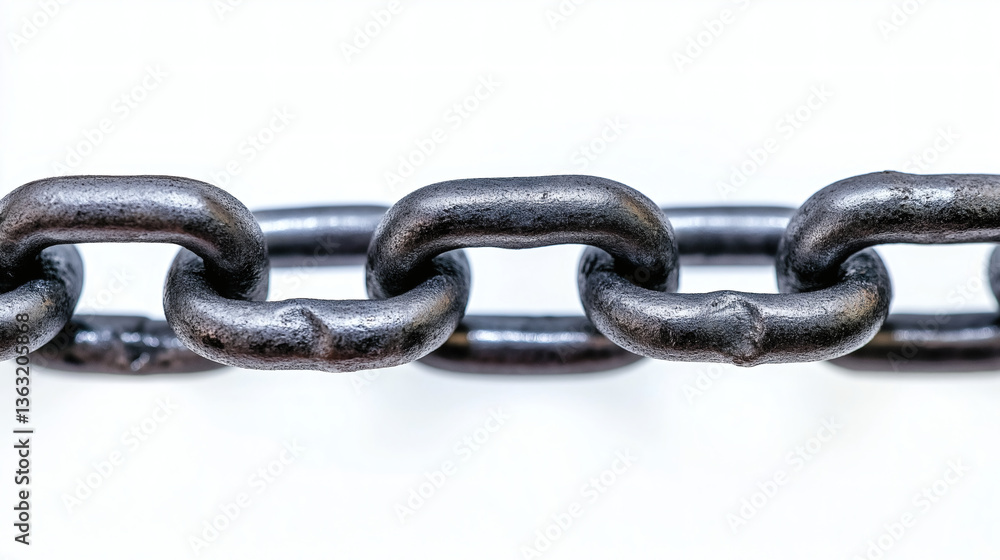 Fototapeta premium Close-Up of Worn Metal Chain