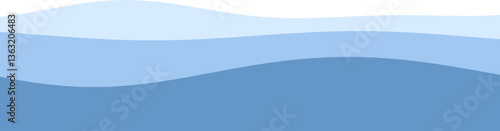 Abstract blue ocean waves pattern with variating shades.