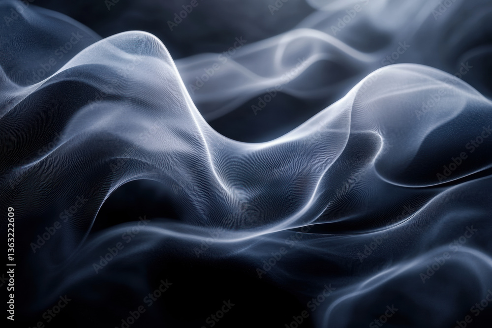 Close-up of smoke billowing on a black background, creating abstract patterns and shapes. Close-up of smoke billowing on a black background, creating abstract patterns and shapes.