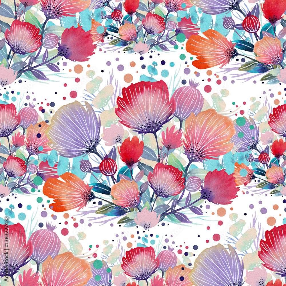 seamless background with flowers seamless background with flowers