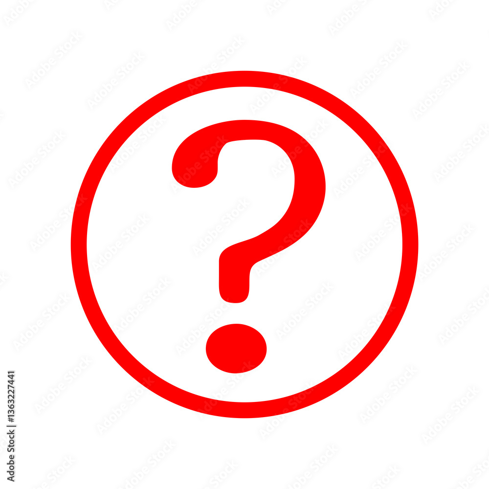 red question mark icon red question mark icon
