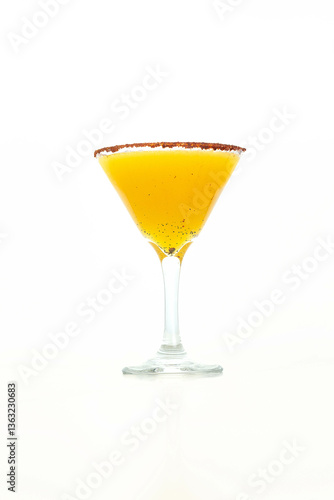 orange martini with chilly edge