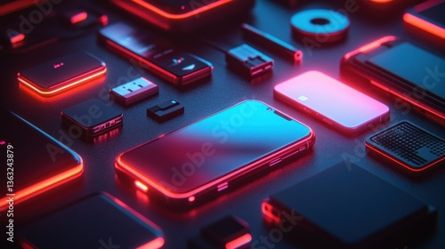 Wallpaper Mural Futuristic tech gadgets Torontodigital.ca