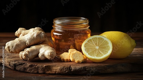 Ginger, lemon, and honey remedy