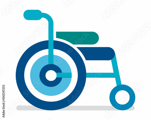 Wheelchair accessibility vector icon for disabled access, mobility support, and public inclusion