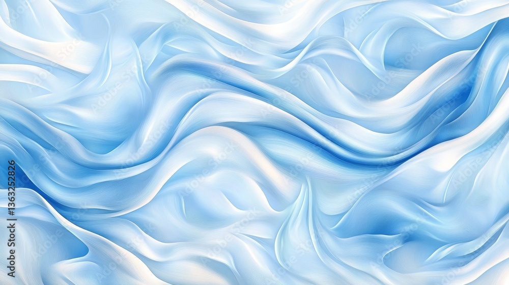 Ethereal Light Blue Waves - Abstract of flowing, light blue and white waves symbolizing serenity, tranquility, fluidity, movement, and dreams Ethereal Light Blue Waves - Abstract of flowing, light blue and white waves symbolizing serenity, tranquility, fluidity, movement, and dreams