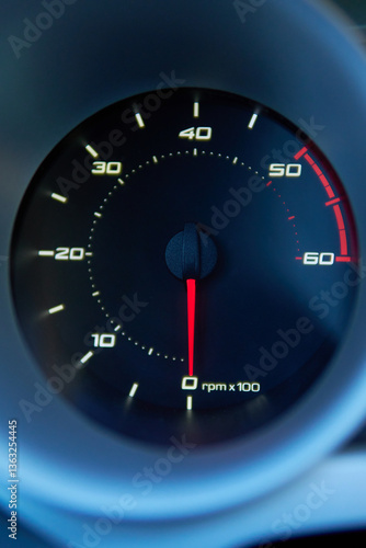 Sport Car RPM dashboard diesel engine