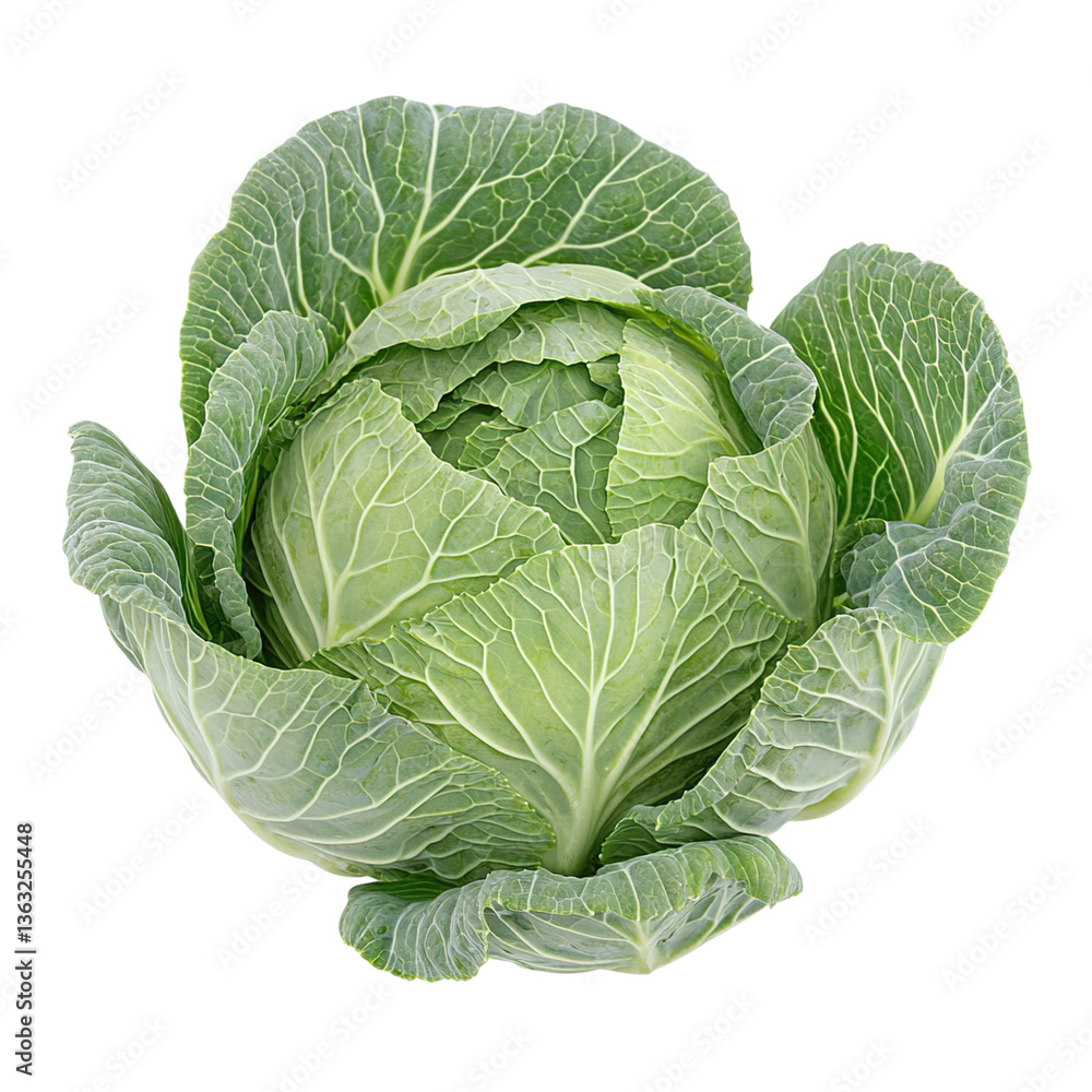 Fototapeta premium Fresh Green Cabbage Vegetable. (1)