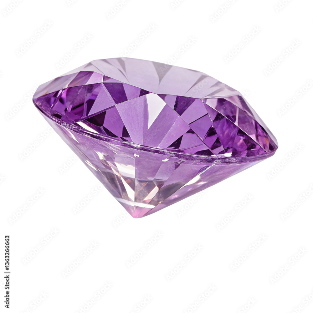 Purple diamond isolated on transparent background
Purple diamond isolated on transparent background