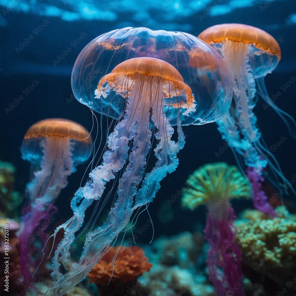 Fototapeta premium jelly fish in aquarium