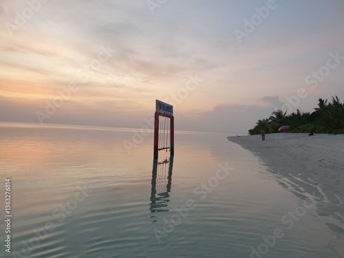 Sunset Serenity on Nilandhoo Island, Maldives

