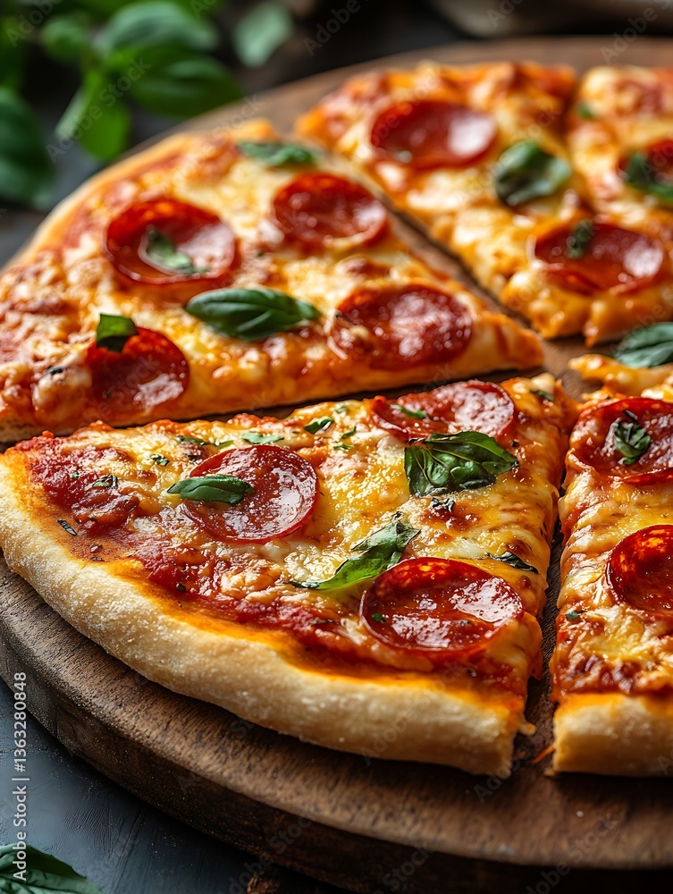 Delicious Pepperoni Pizza Slices Delicious Pepperoni Pizza Slices