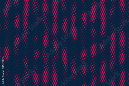 Grunge halftone gradient texture. Faded grit noise background. Sandy gritty wallpaper. Retro pixelated backdrop. blue and pink anime or manga comic overlay. Vector graphic design textured halftone	