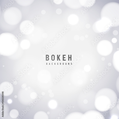 Soft, diffused white bokeh background