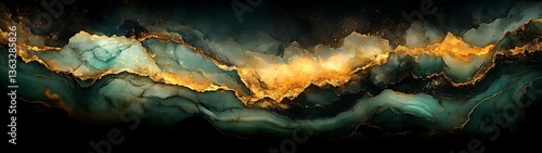 Abstract Landscape of Mountains