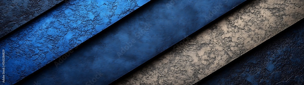 Abstract Layers of Blue and Gray