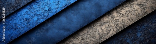 Obraz na płótnie Abstract Layers of Blue and Gray w salonie