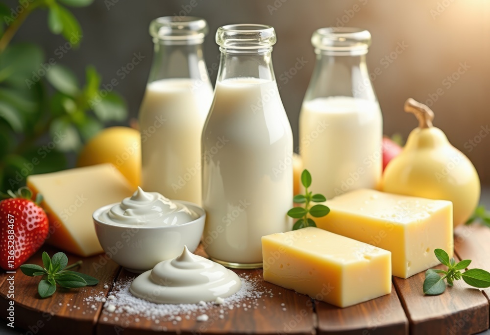 close exploration creamy textures diverse dairy products featuring cheese variations, milk, yogurt, butter, protein, freshness, smooth, rich, variety close exploration creamy textures diverse dairy products featuring cheese variations, milk, yogurt, butter, protein, freshness, smooth, rich, variety