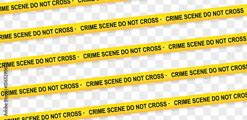 Vector Illustration Crime Scene Do Not Cross