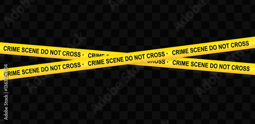 Vector Illustration Crime Scene Do Not Cross