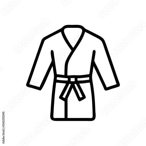 Icon of Karate Gi Outline  