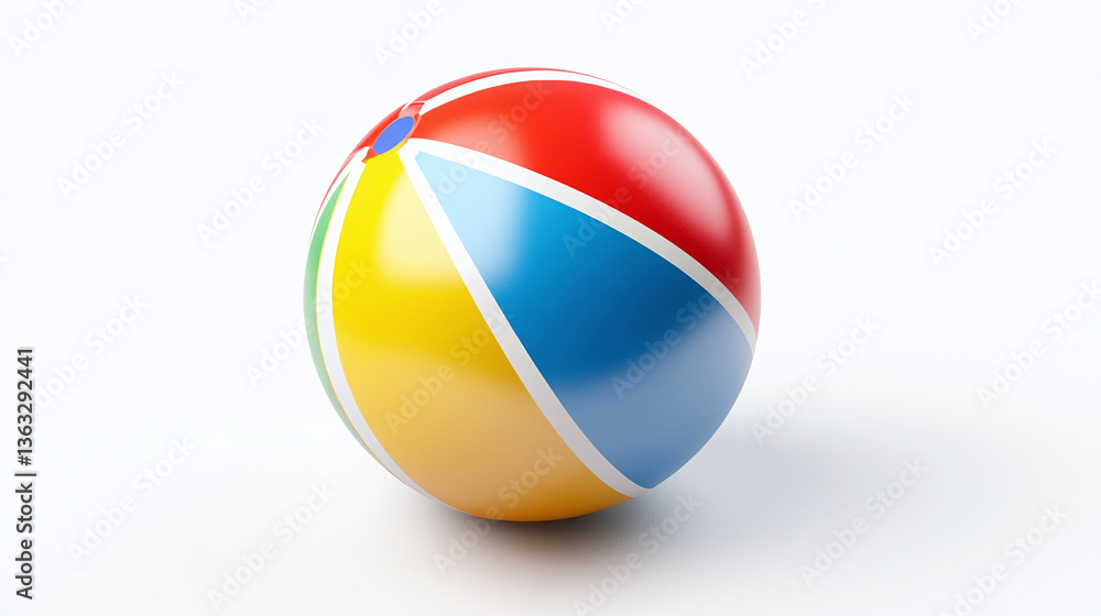 Fototapeta premium beach ball isolated on white