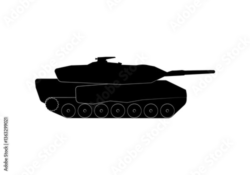 Carro de combate de guerra. Conflicto bélico. Armamento