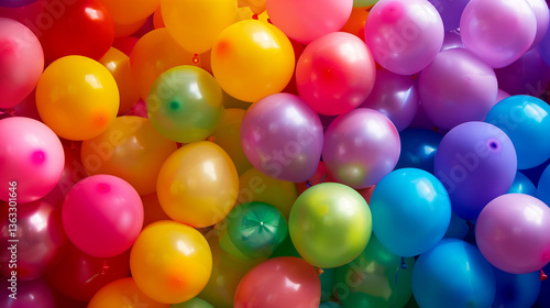 Wallpaper Mural Bright abstract background of jumble of rainbow colored balloons celebrating gay pride  Torontodigital.ca