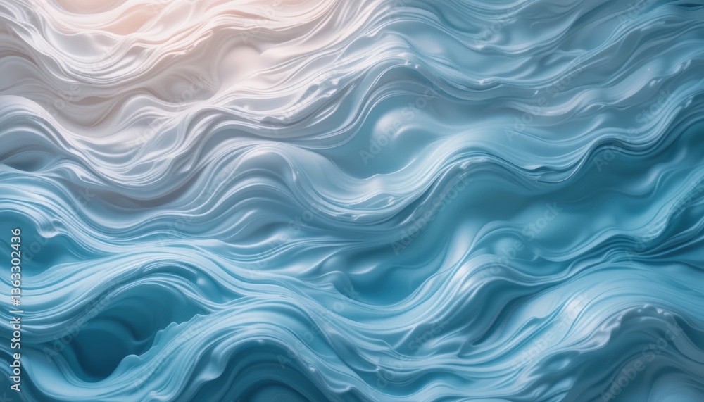 Flowing ocean waves seascape abstract art digital rendering aerial perspective tranquil nature theme for visual serenity Flowing ocean waves seascape abstract art digital rendering aerial perspective tranquil nature theme for visual serenity