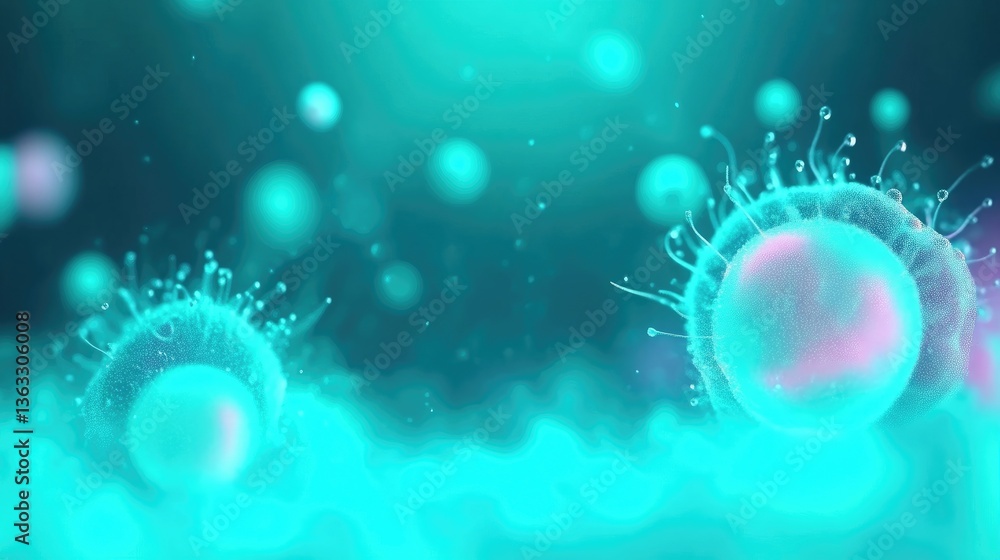 Abstract depiction of cellular structures Abstract depiction of cellular structures
