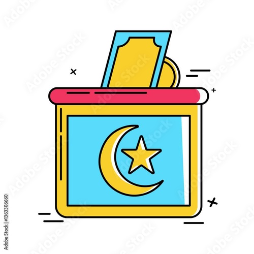 Sadaqah dynamic lottle animation of a al fitr al adha asset animation Ideal for motion graphics