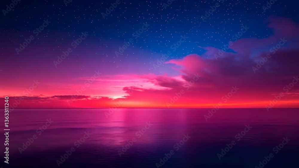 Experience the captivating dynamics of abstract colors as they blend seamlessly with movement, highlighting the beautiful transition of dusk over serene ocean waters Experience the captivating dynamics of abstract colors as they blend seamlessly with movement, highlighting the beautiful transition of dusk over serene ocean waters