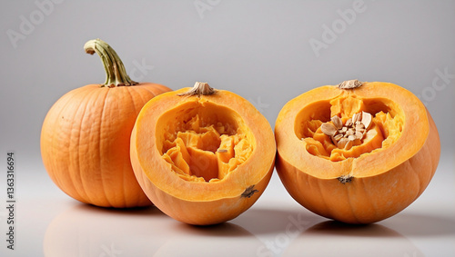 Fresh Butternut Squash Pumpkin Isolated on a White Background for Culinary and Healthy Cooking