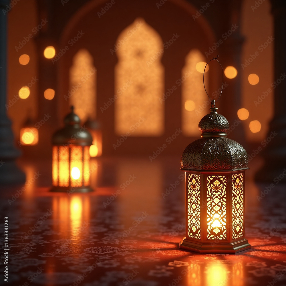 Naklejka premium traditional turkish lanterns