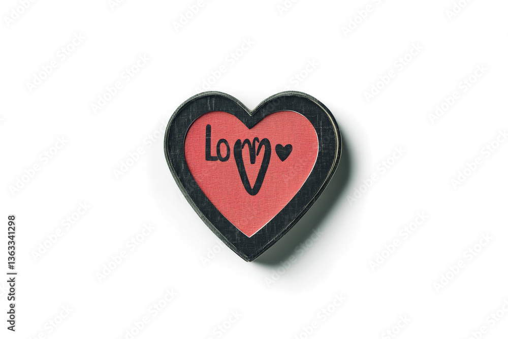a heart shaped pin with the word love on it cutout and isolated on transparent background a heart shaped pin with the word love on it cutout and isolated on transparent background