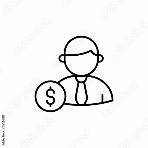 account finances icon sign vector