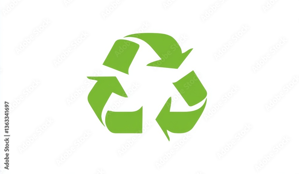 Eco-Friendly Green Recycling Symbol Vector Logo Design with Flat Colors and Clear Edges Eco-Friendly Green Recycling Symbol Vector Logo Design with Flat Colors and Clear Edges
