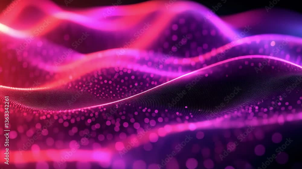 Vibrant Abstract Waves of Colorful Light Flowing in Distorted Patterns Vibrant Abstract Waves of Colorful Light Flowing in Distorted Patterns
